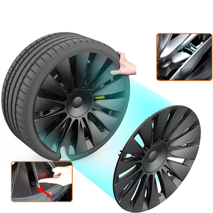 TESERY 19″ Performance Hub Caps For Model Y (4PCS) Tesery Official Store