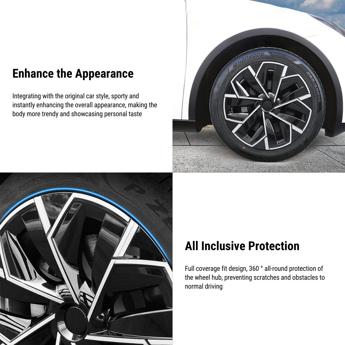 TESERY 19″ Trinan Wheel Covers for Model Y (4PCS) Tesery Official Store