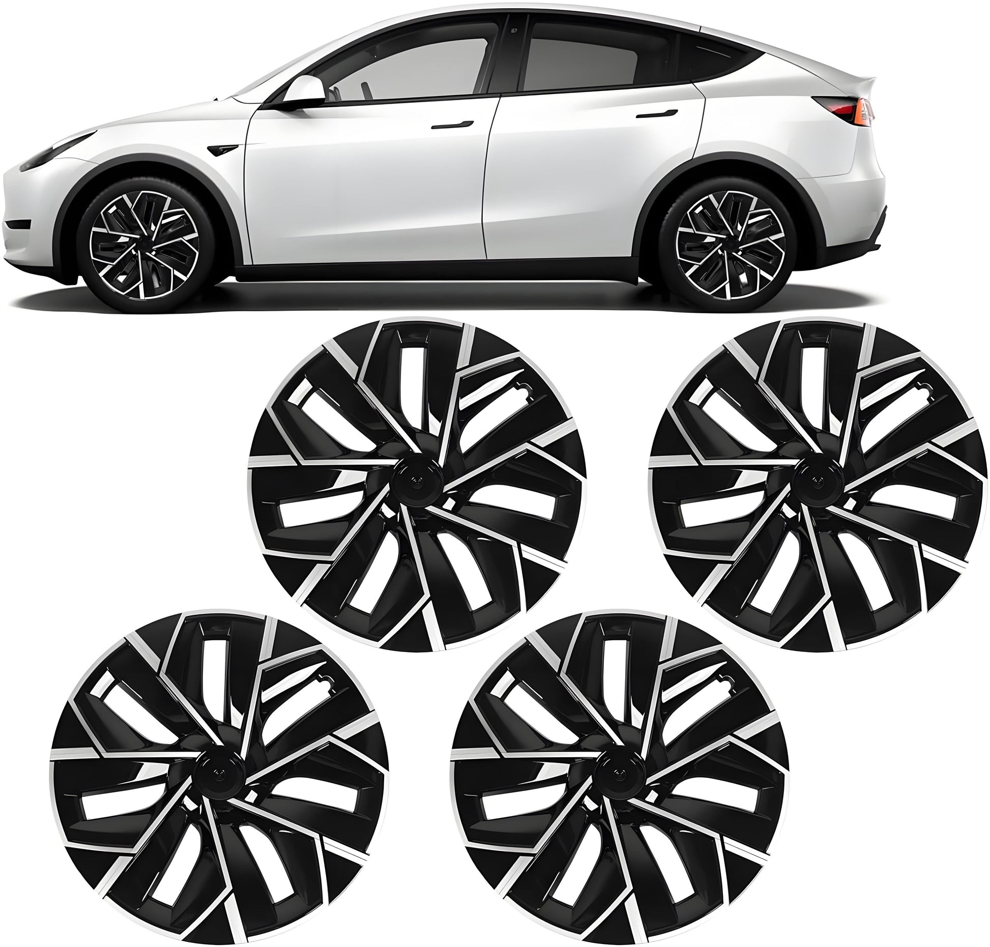 TESERY 19″ Trinan Wheel Covers for Model Y (4PCS) Tesery Official Store