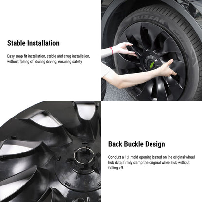 TESERY 19″ Wheel Covers for Model 3 (4PCS) Tesery Official Store