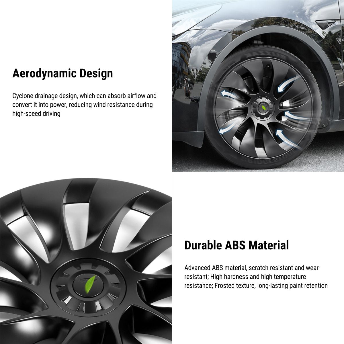 TESERY 19″ Wheel Covers for Model 3 (4PCS) Tesery Official Store