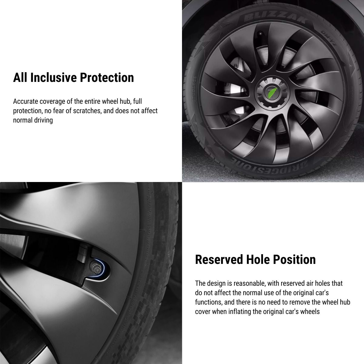 TESERY 19″ Wheel Covers for Model 3 (4PCS) Tesery Official Store