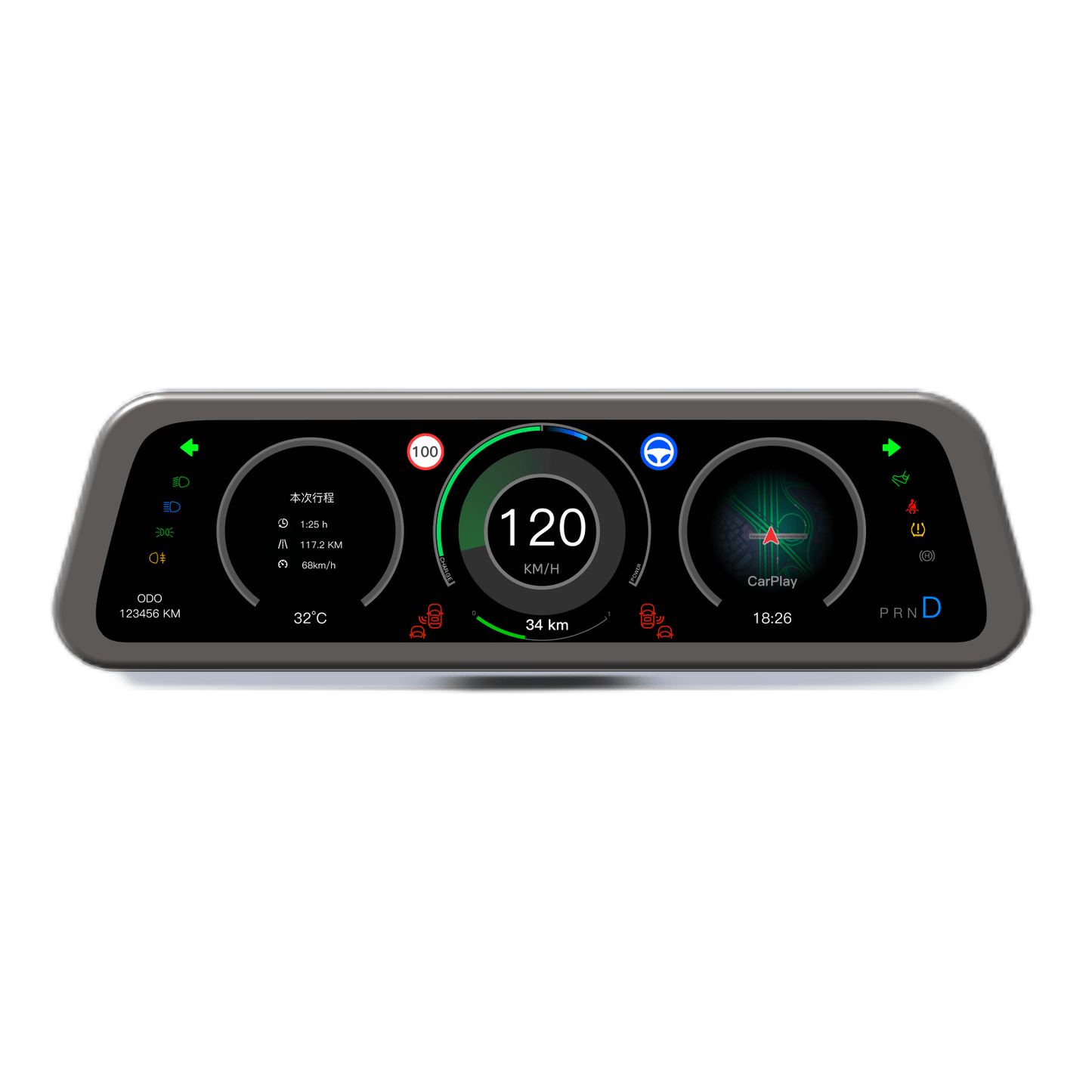 TESERY 9.6 Inch Instrument Cluster Dashboard Display for Model 3 / Y Tesery Official Store