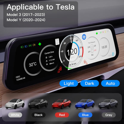 TESERY 9.6 Inch Instrument Cluster Dashboard Display for Model 3 / Y Tesery Official Store