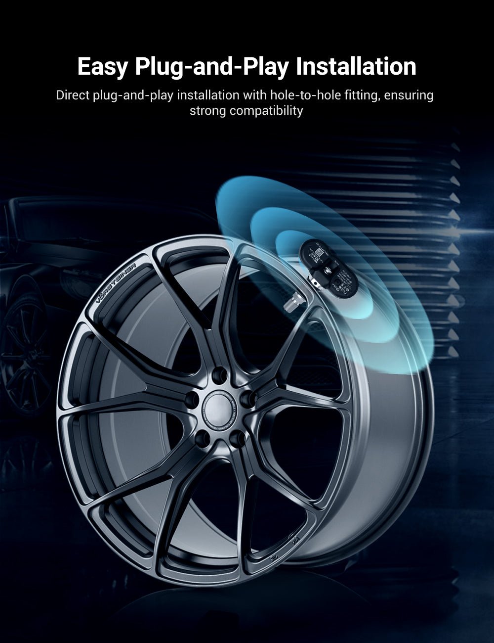 TESERY BLE Bluetooth Tire Pressure Monitoring Sensor(TPMS) for Model 3/Y/S/X Tesery Official Store