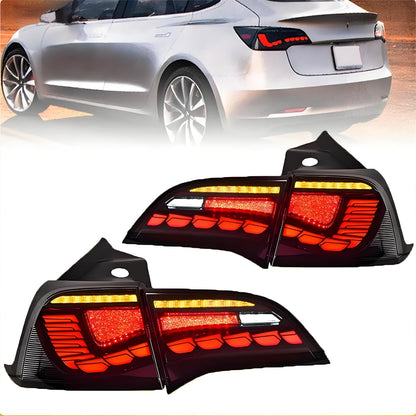 TESERY Dragon Scale Tail Lights for Model 3/Y Tesery Official Store