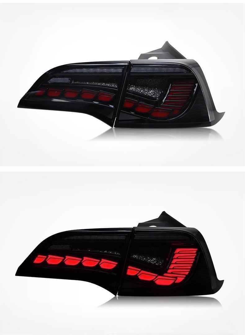 TESERY Dragon Scale Tail Lights for Model 3/Y Tesery Official Store