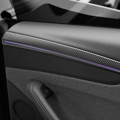 TESERY Dry Carbon Fiber Door Trim Cover for Tesla Model Y Juniper Tesery Official Store