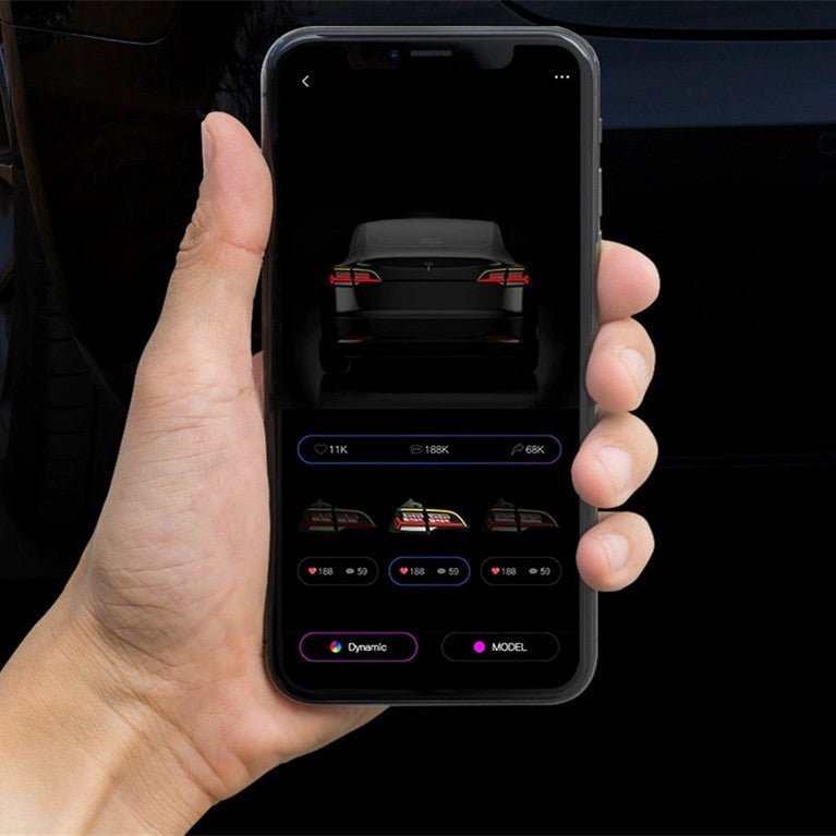 TESERY OLED APP-Controlled Tail Light for Model 3/Y Tesery Official Store