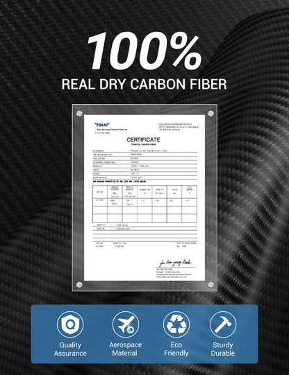TESERY Real Dry Carbon Fiber Dashboard Cover Overlay for Model 3 Highland / Model Y Juniper Tesery Official Store