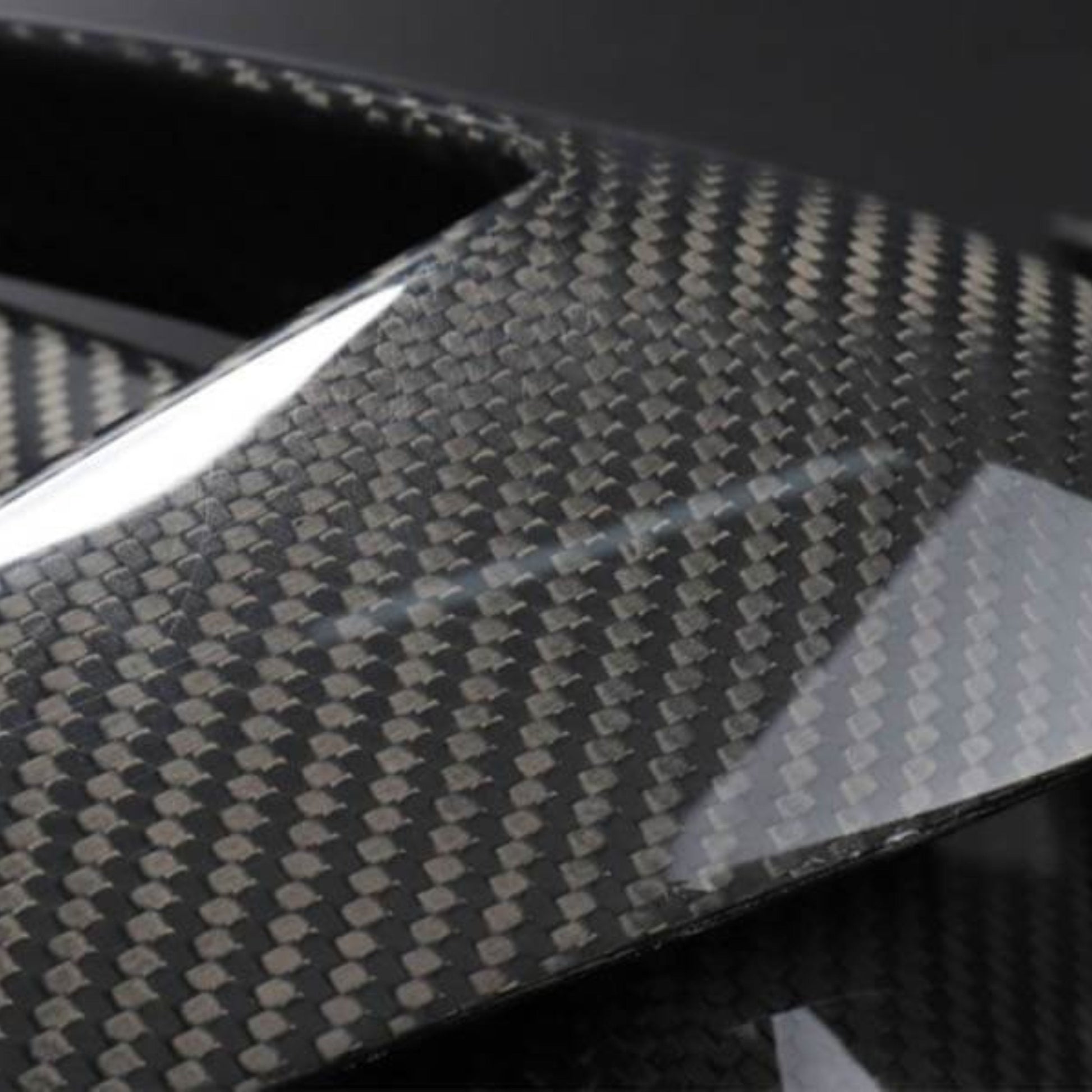 TESERY Tesla Model 3 Fog Light Trim - Carbon Fiber Exterior Mods Tesery Official Store