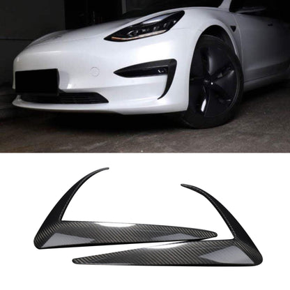TESERY Tesla Model 3 Fog Light Trim - Carbon Fiber Exterior Mods Tesery Official Store