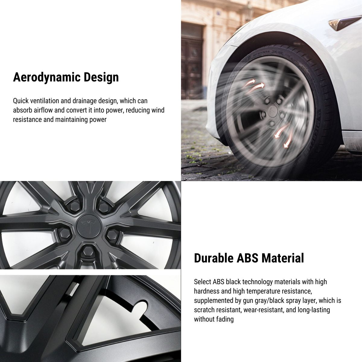 TESERY Thunder 18″ 19″ Wheel Covers For Tesla Model 3/Y (4PCS) Tesery Official Store
