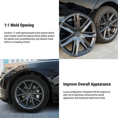 TESERY Thunder 18″ 19″ Wheel Covers For Tesla Model 3/Y (4PCS) Tesery Official Store