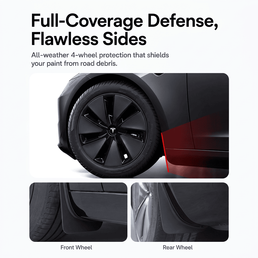 TESERY TPE+PP Mud Flaps for Model 3 Highland Tesery Official Store