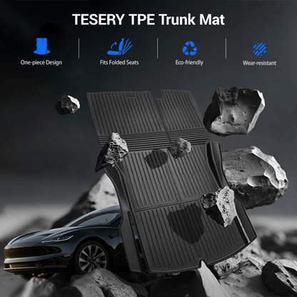 TESERY Trunk Mat With Backrest Mat for Model 3 Highland Tesery Official Store