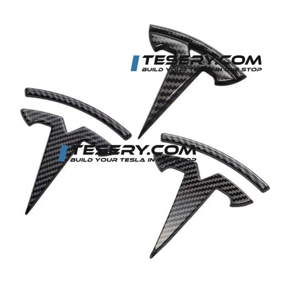 Tesla Logo "T" Emblem for Model 3 / Y (Set of 3) Tesery Official Store