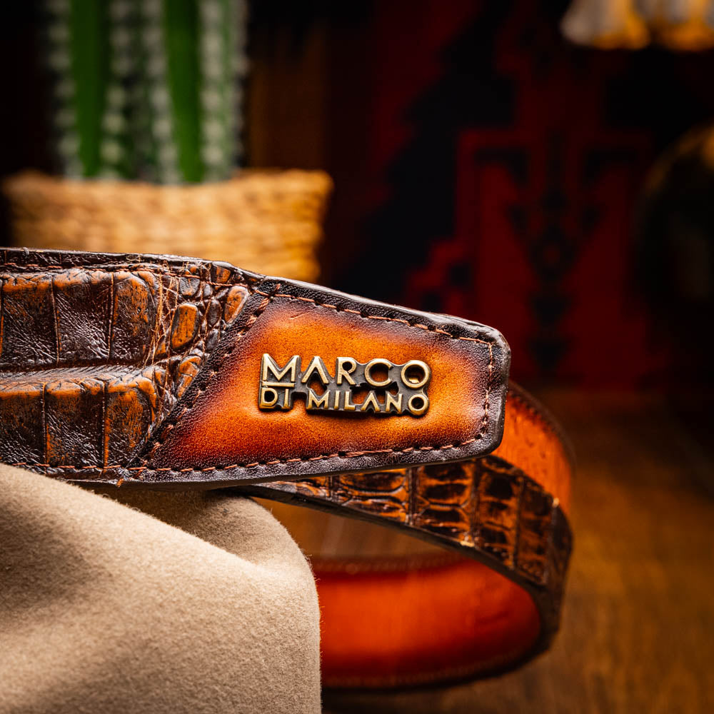 Texas Belt Aged Brown Marco Di Milano
