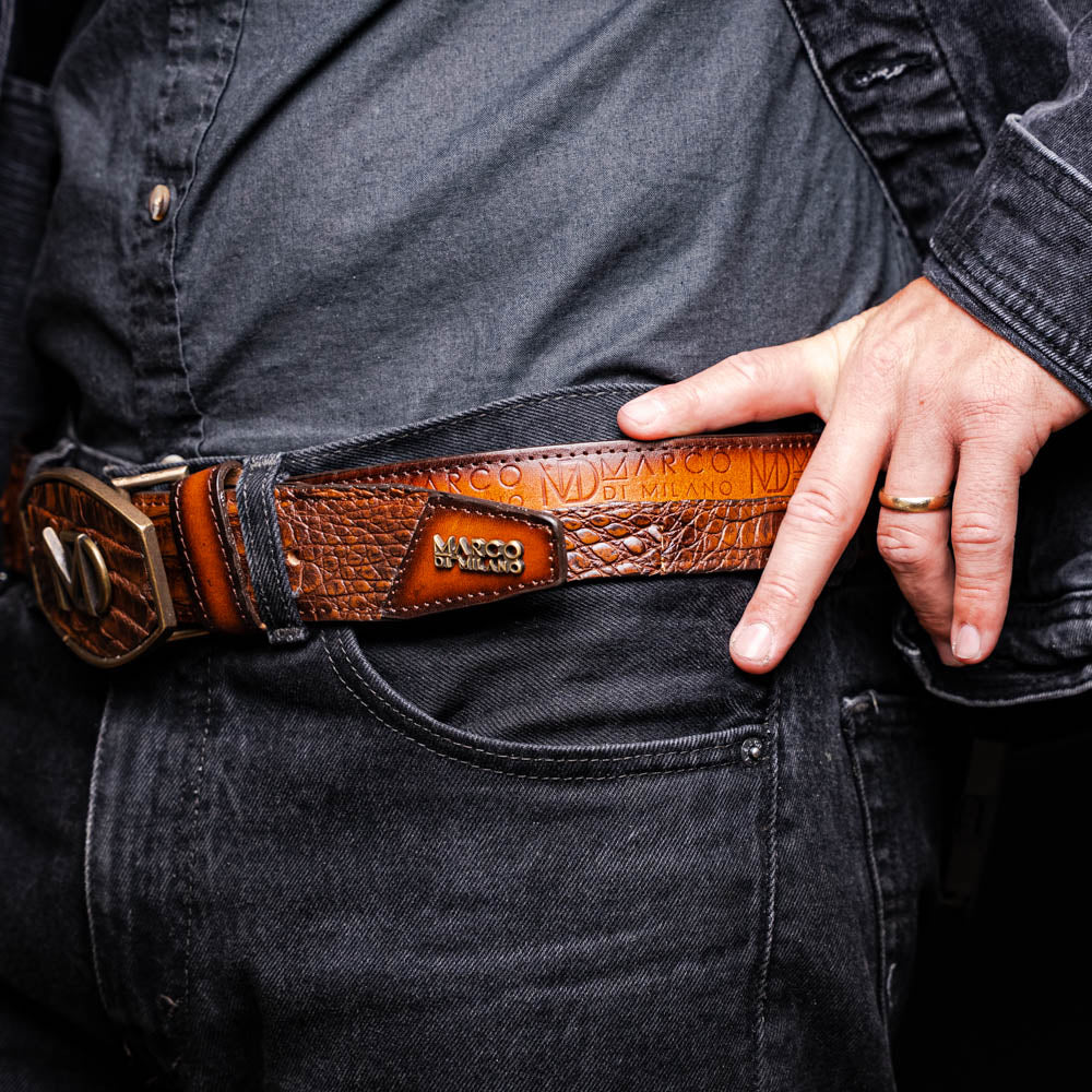 Texas Belt Aged Maple Marco Di Milano