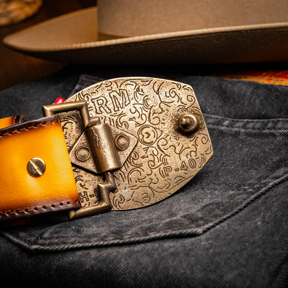 Texas Belt Mustard Brown Marco Di Milano