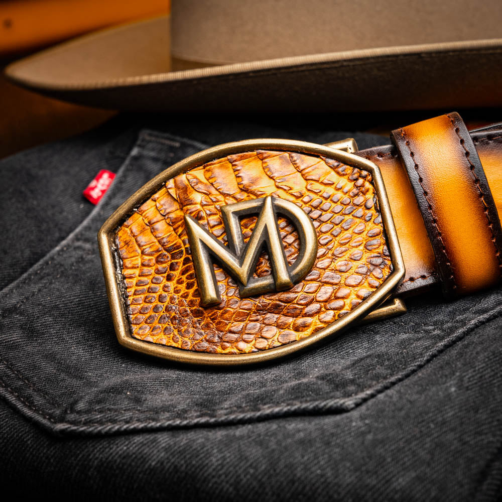 Texas Belt Mustard Brown Marco Di Milano