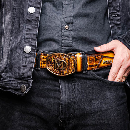 Texas Belt Mustard Brown Marco Di Milano