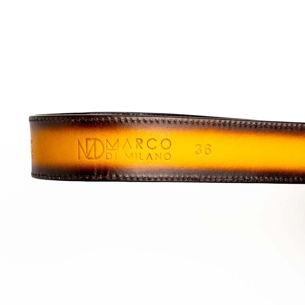 Texas Belt Mustard Brown Marco Di Milano