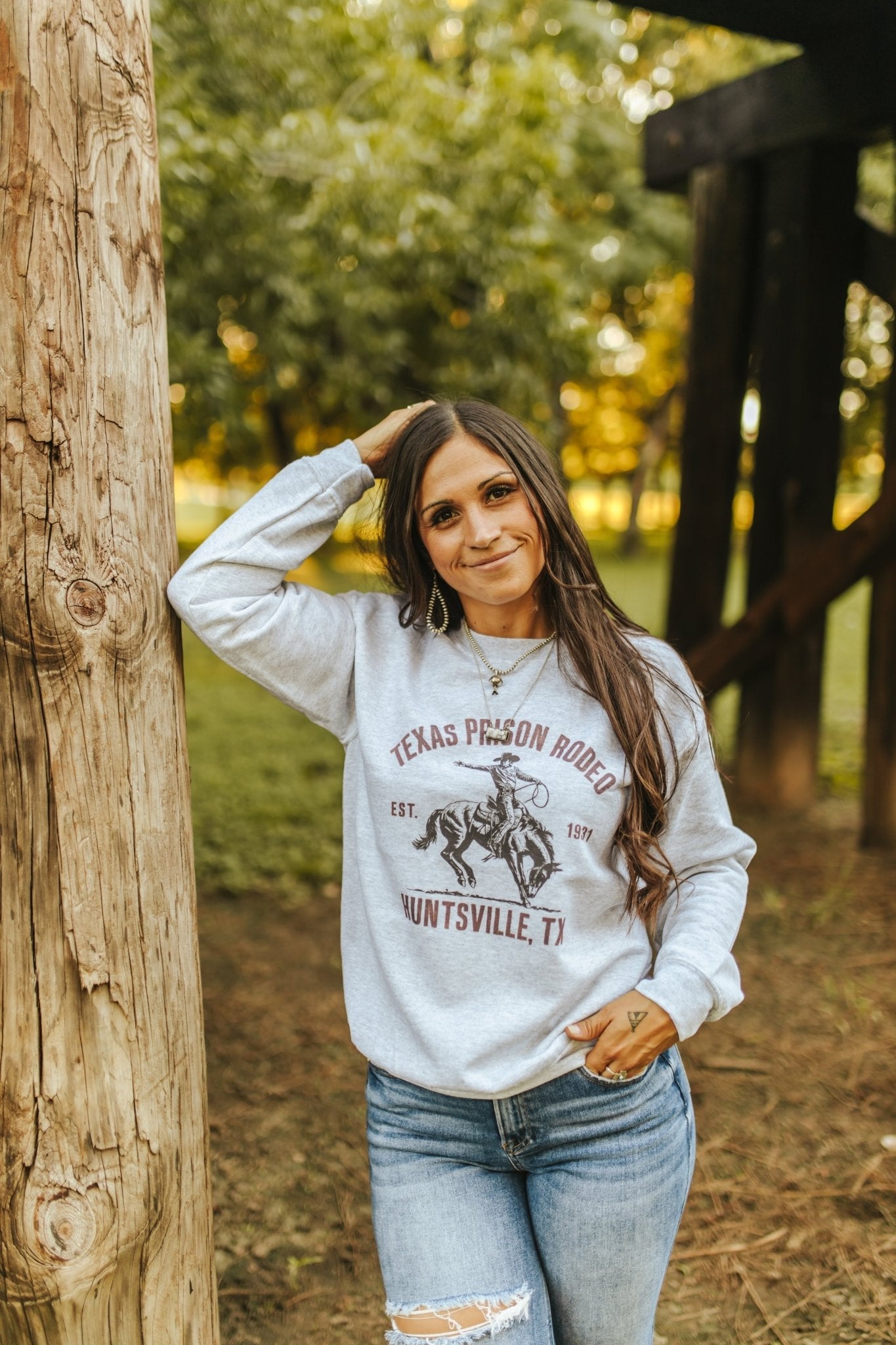 Texas Prison Rodeo Graphic Sweatshirt Wild Junkie