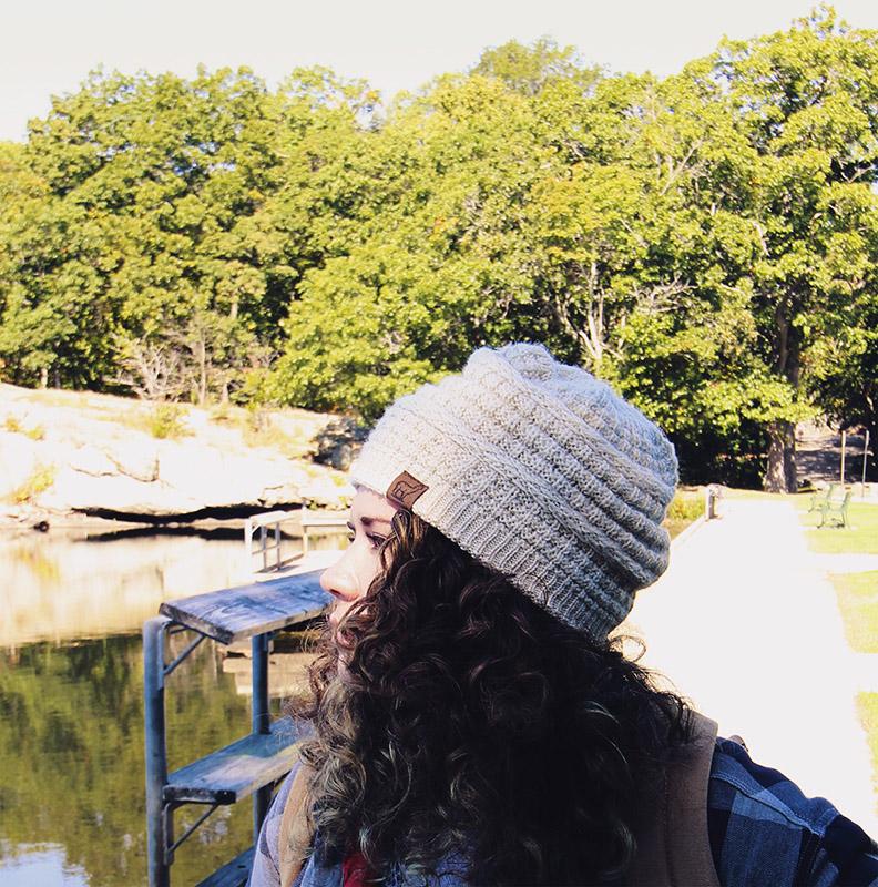 Textured Alpaca Slouch Beanie Purely Alpaca
