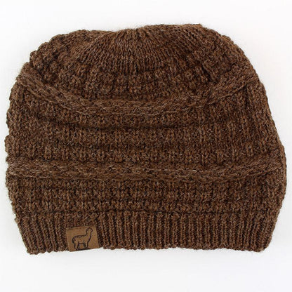 Textured Alpaca Slouch Beanie Purely Alpaca