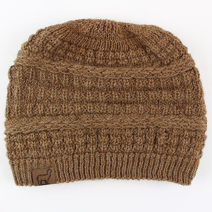 Textured Alpaca Slouch Beanie Purely Alpaca