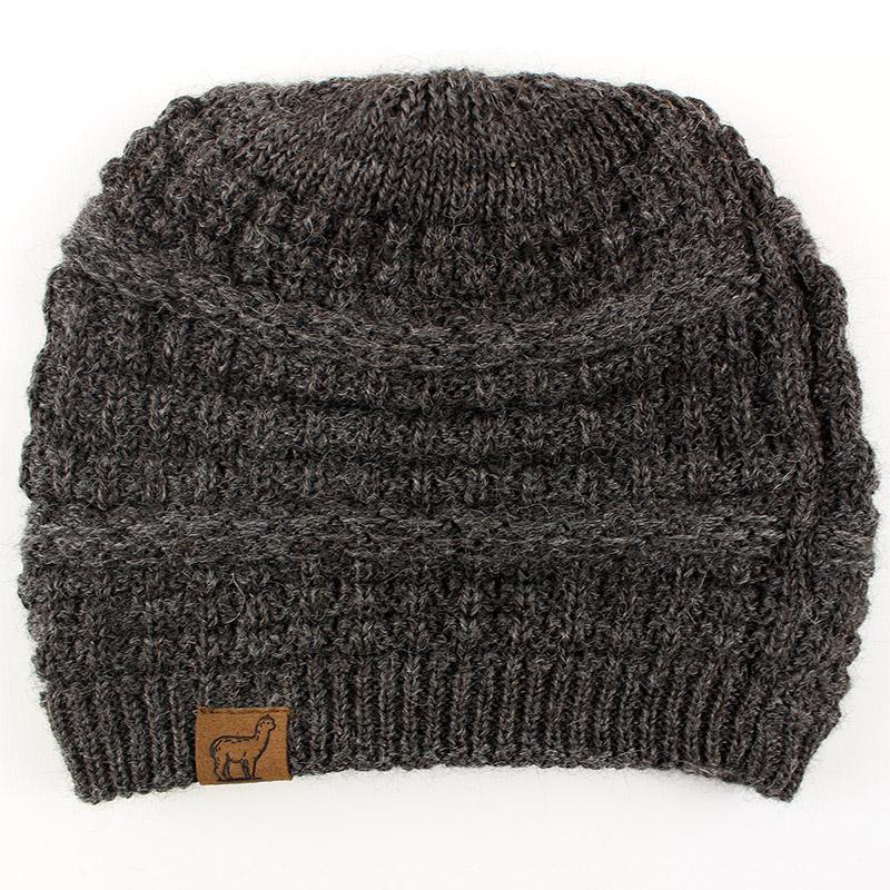 Textured Alpaca Slouch Beanie Purely Alpaca