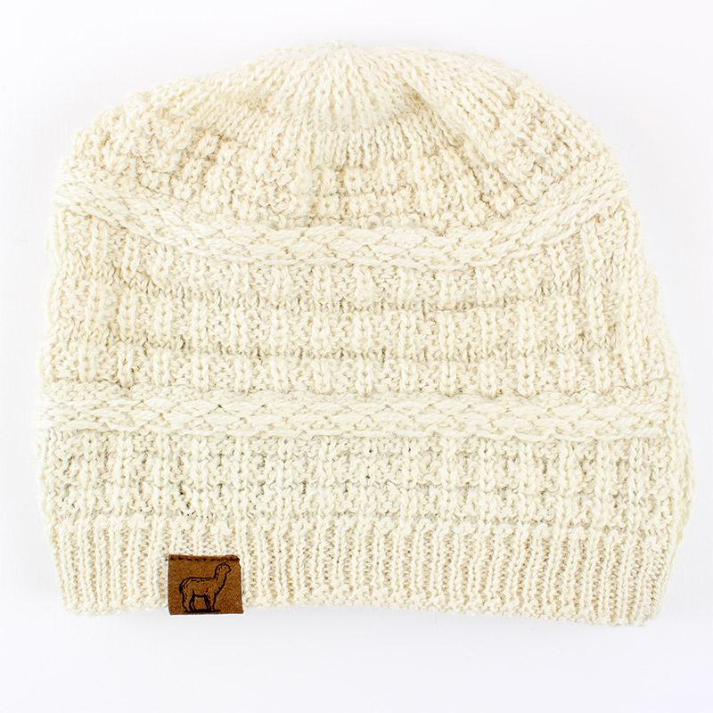 Textured Alpaca Slouch Beanie Purely Alpaca