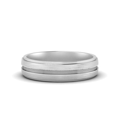 Textured Inlay Wedding Band Fascinating Diamonds