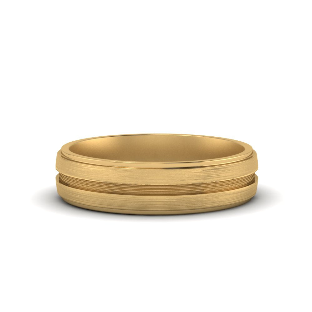 Textured Inlay Wedding Band Fascinating Diamonds