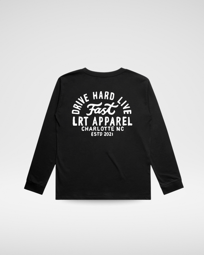 THE APEX LONG SLEEVE TEE - SOLID BLACK