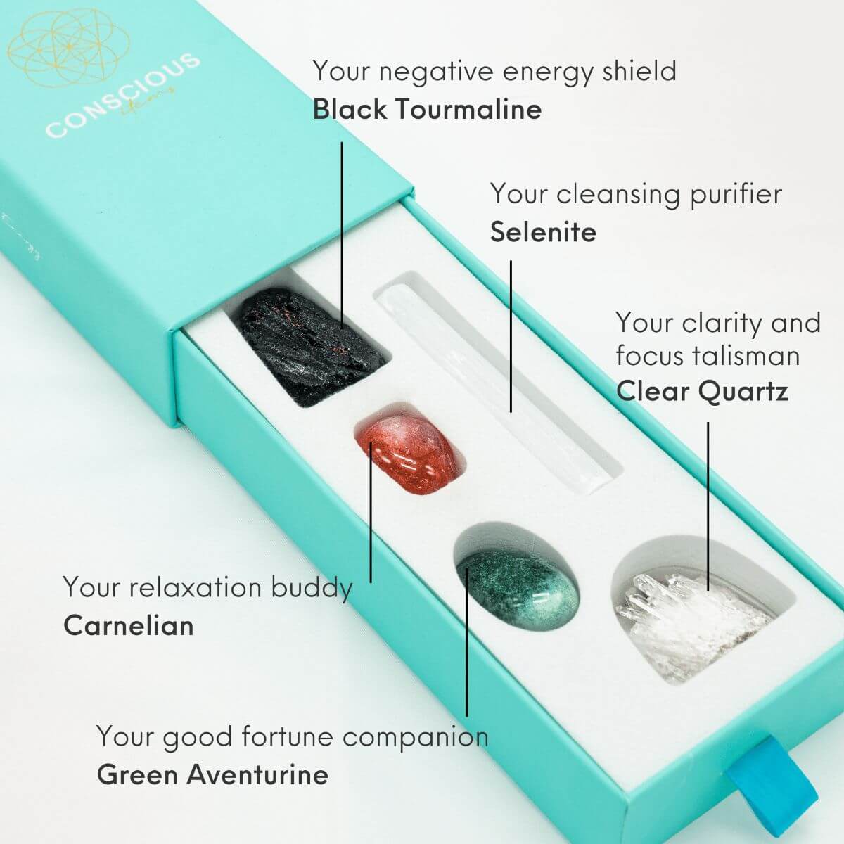 The Car Protection Crystal Kit Conscious Items
