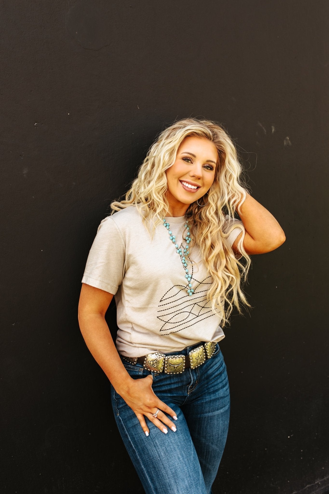 The Original, Viral Boot Stitch Western Graphic Tee Wild Junkie