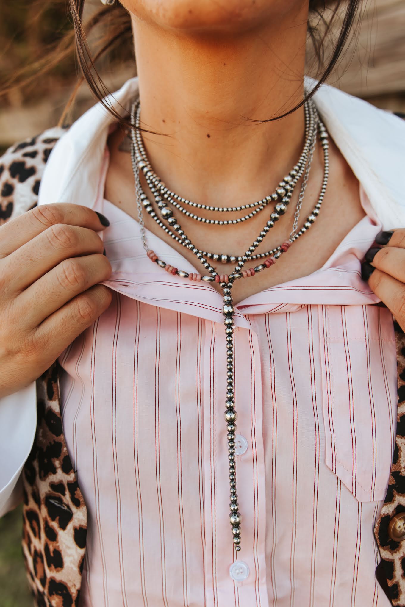 The Pink Horizon Chain Necklace Wild Junkie