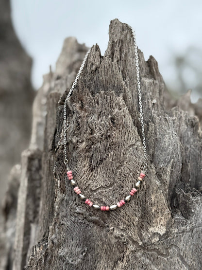 The Pink Horizon Chain Necklace Wild Junkie