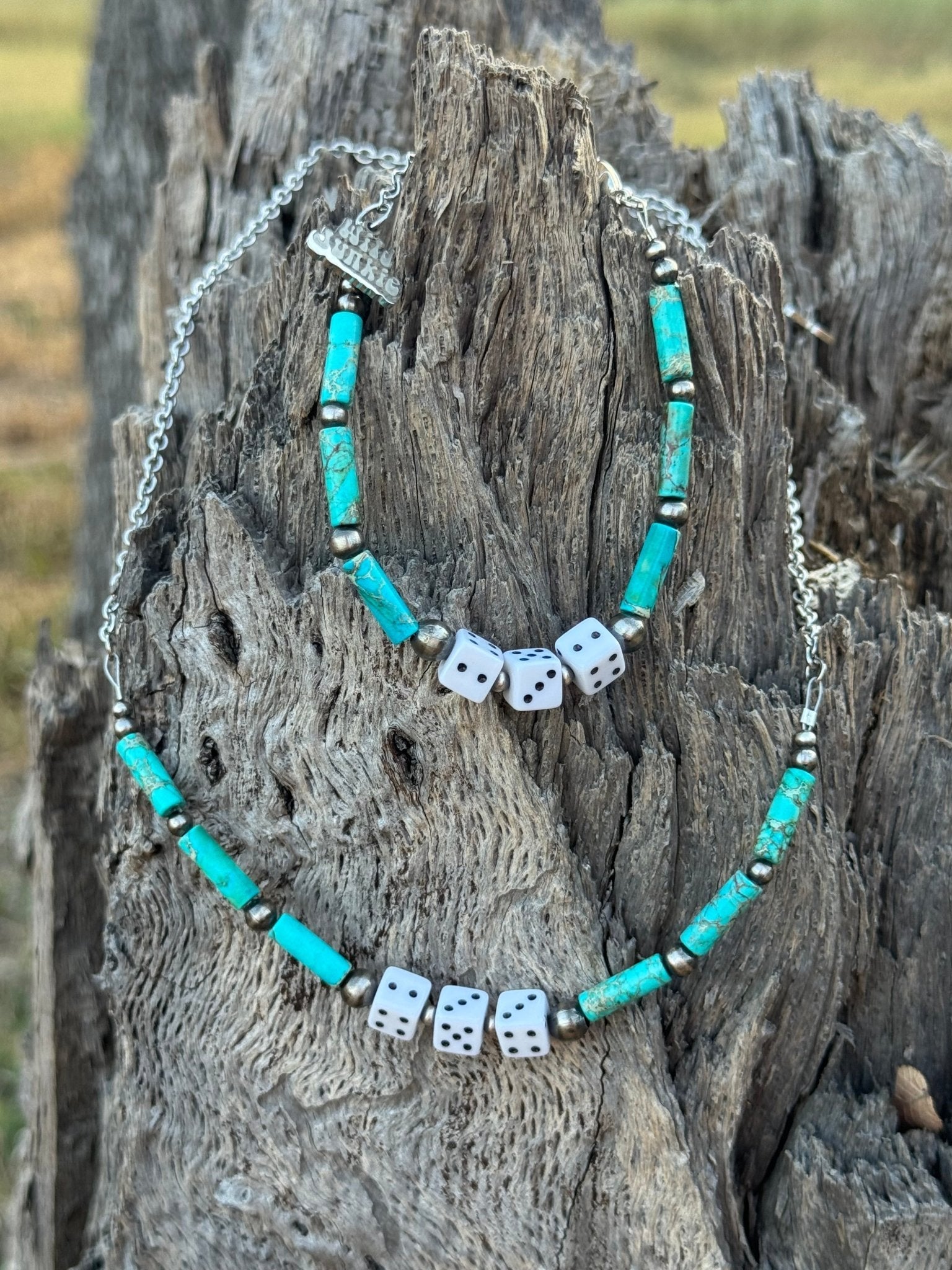Sterling Silver Slot Dice Necklace Wild Junkie