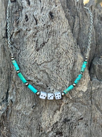 Sterling Silver Slot Dice Necklace Wild Junkie