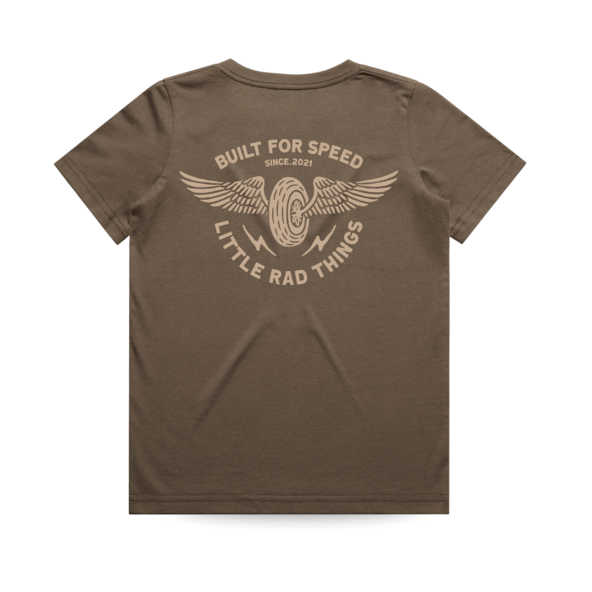 THE WINGED MECHANIC TEE - BROWN LITTLE RAD THINGS