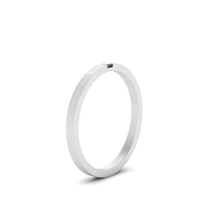 Thin Princess Cut Mens Band Ring Fascinating Diamonds