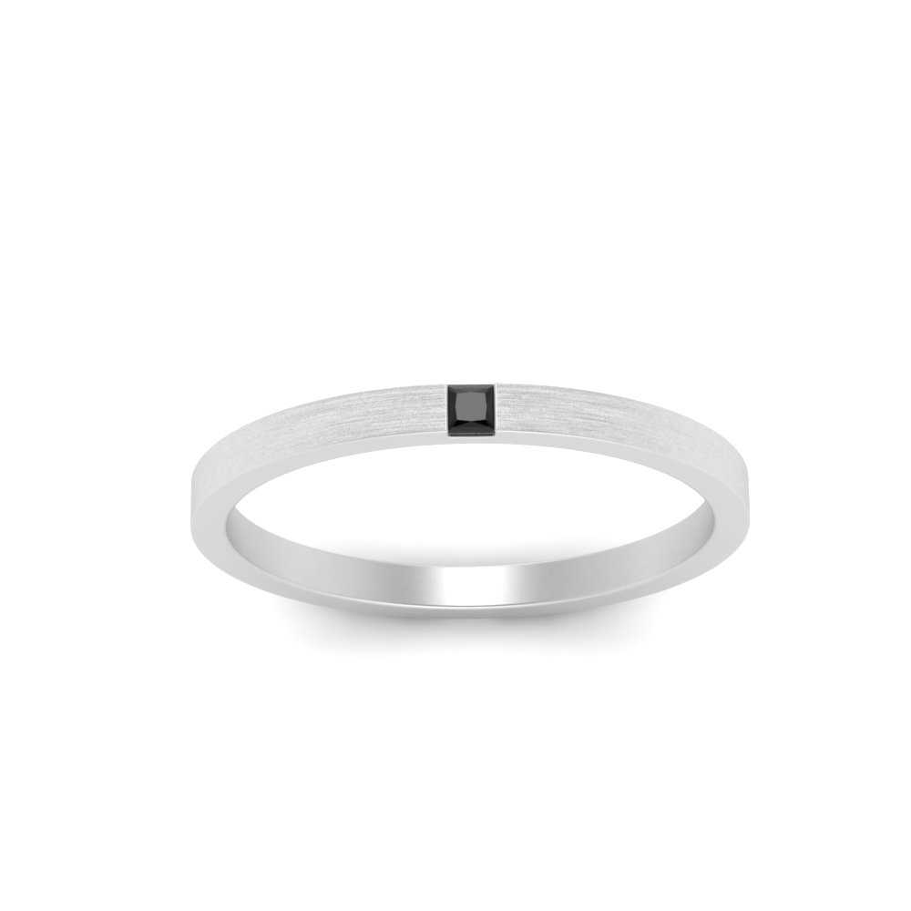 Thin Princess Cut Mens Band Ring Fascinating Diamonds