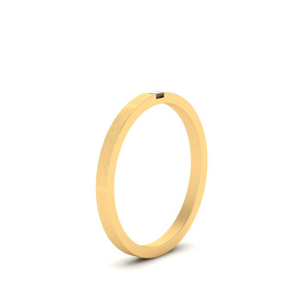 Thin Princess Cut Mens Band Ring Fascinating Diamonds
