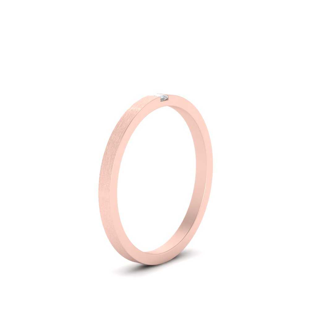 Thin Princess Cut Mens Band Ring Fascinating Diamonds