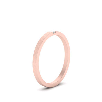 Thin Princess Cut Mens Band Ring Fascinating Diamonds