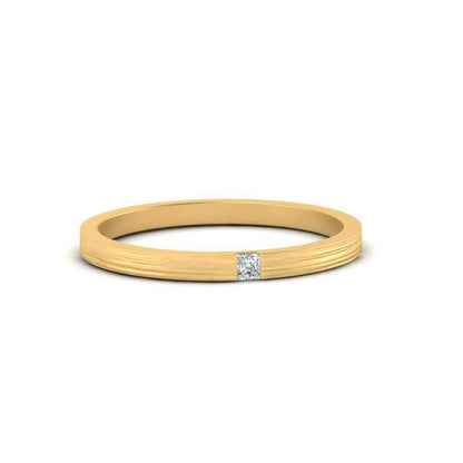 Thin Princess Cut Mens Band Ring Fascinating Diamonds