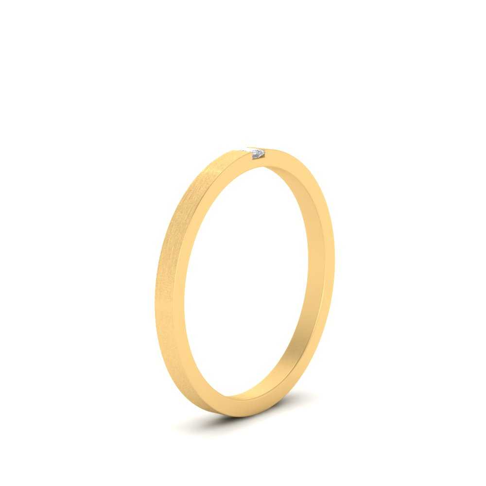 Thin Princess Cut Mens Band Ring Fascinating Diamonds